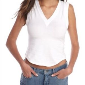 NWT Free People White Golden Hour Tee M